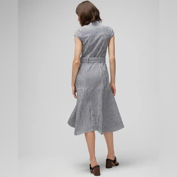 White House Black Market Striped Utility Midi. Size - 0P. - Picture 3 of 13